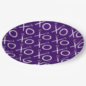 Assiettes En Carton Lacrosse Team Purple (Angle)