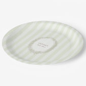 Assiettes En Carton Laduree French Caffee Bonjour Bebe Green Stripe (Angle)