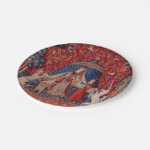 Assiettes En Carton Lady and Unicorn Medieval Tapestry Desire (Angle)