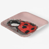 Assiettes En Carton Ladybug (Angulaire)