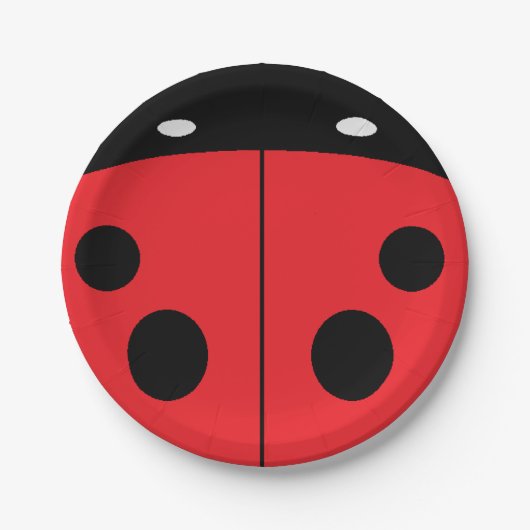 Assiettes En Carton Ladybug (Devant)
