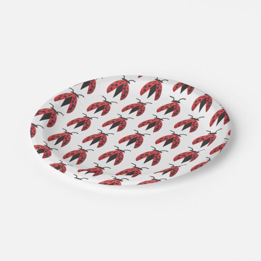 Assiettes En Carton Ladybug (Angle)