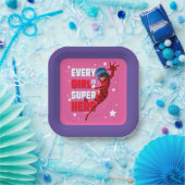 Assiettes En Carton Ladybug Every Girl est un super héros (Fête)