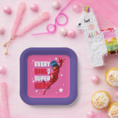 Assiettes En Carton Ladybug Every Girl est un super héros (Fête)