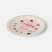 Assiettes En Carton Ladybug fête d'été (Angle)