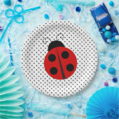 Assiettes En Carton Ladybug sur les plaques de papier Pois (Fête)