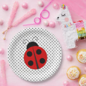 Assiettes En Carton Ladybug sur les plaques de papier Pois (Fête)