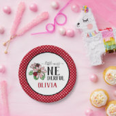 Assiettes En Carton Ladybugs Pink Daisies Onederful Birthday Party (Fête)