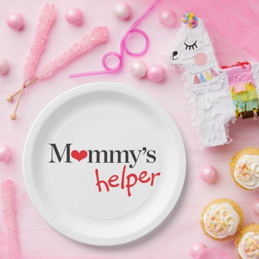 Assiettes En Carton L'aide de la maman (Fête)