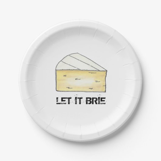 Assiettes En Carton Laisser Brie (Be) Fromage Poisson Imprimer Françai (Devant)