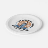 Assiettes En Carton Laisser la foi briller : Thème hiver (Angle)