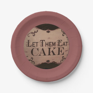 Assiettes En Carton Laissez-les manger du gâteau