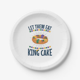 Assiettes En Carton Laissez-Les Manger Le Gâteau Du Roi Mardi Gras Drô