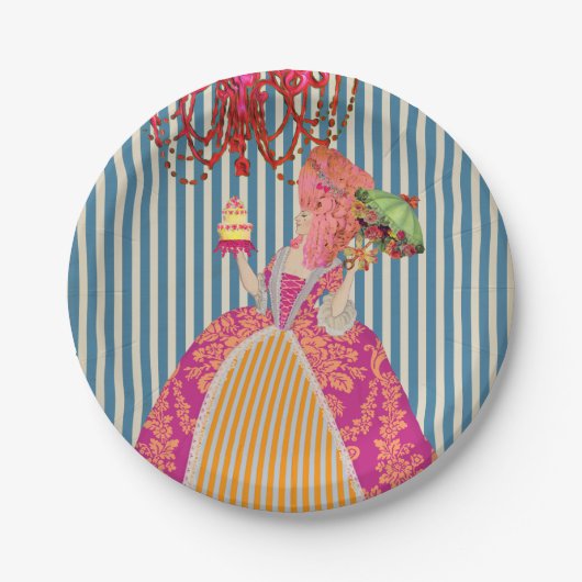 Assiettes En Carton Laissez-les manger le gâteau (plus d'options) - (Devant)