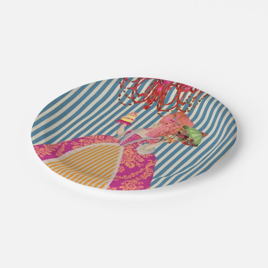 Assiettes En Carton Laissez-les manger le gâteau (plus d'options) - (Angle)