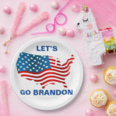 Assiettes En Carton Laissons passer les plaques de papier Brandon (Fête)