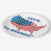 Assiettes En Carton Laissons passer les plaques de papier Brandon (Angle)