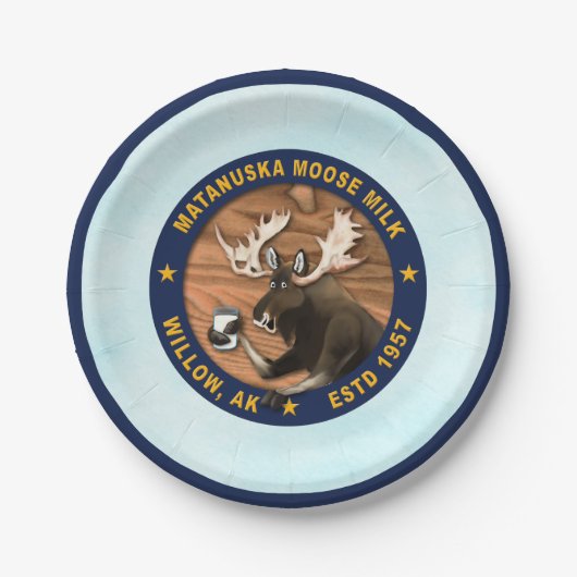 Assiettes En Carton Lait d'orignal Matanuska (Devant)