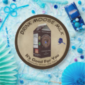 Assiettes En Carton Lait d'orignal Matanuska (Fête)