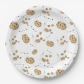 Assiettes En Carton Lait et biscuits Plaques de papier d'anniversaire (Devant)