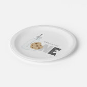 Assiettes En Carton Lait et biscuits pour le premier anniversaire (Angle)