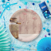 Assiettes En Carton Lait rustique peut style rustique sur bois (Fête)