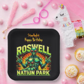 Assiettes En Carton L'Alien de Roswell Encounter Park attend ! (Fête)