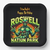 Assiettes En Carton L'Alien de Roswell Encounter Park attend ! (Recto)