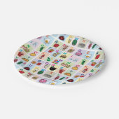 Assiettes En Carton L'alphabet d'ABC apprenant les nourritures (Angle)