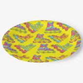 Assiettes En Carton Lames à rouleaux Patinage Anniversaire de enfant P (Angle)