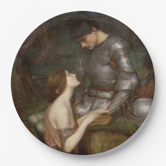 Assiettes En Carton Lamia and the Soldier (par John William Waterhouse (Devant)