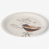 Assiettes En Carton L'amour brasse des plaques de papier Fête des mari (Angle)