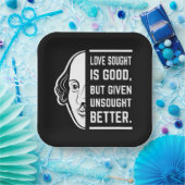 Assiettes En Carton L'Amour Cherché Est Bon Shakespeare La Citation De (Fête)