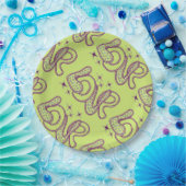 Assiettes En Carton L'amour dans le style années 1960 (Fête)