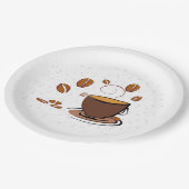 Assiettes En Carton L'amour du café (Angle)