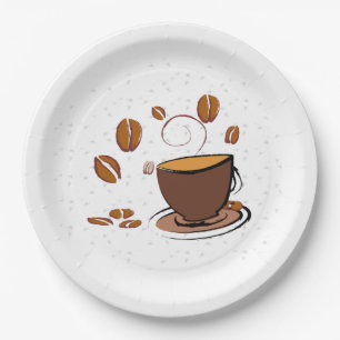 Assiettes En Carton L'amour du café