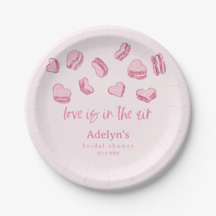 Assiettes En Carton L'Amour Est Dans La Fête des mariées Air Valentine