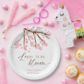 Assiettes En Carton L'amour est dans la Fête des mariées Bloom Cherry (Fête)