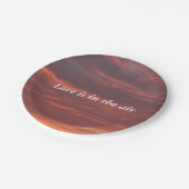Assiettes En Carton L'amour est dans l'air Custom Paper Plates 7 in (Angle)