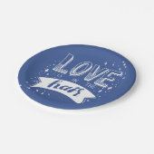 Assiettes En Carton L'amour est dans les cheveux (Angle)