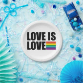 Assiettes En Carton L'amour est l'amour (Fête)