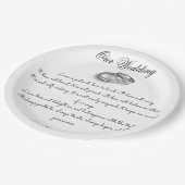 Assiettes En Carton L'amour est patient (Angle)