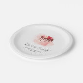 Assiettes En Carton L'Amour Est Une Douche Mariale Douce Invitation (Angle)