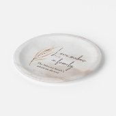 Assiettes En Carton "L'amour fait une famille" (Angle)