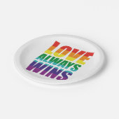 Assiettes En Carton L'amour gagne toujours (Angle)