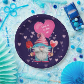 Assiettes En Carton L'amour Gnome mignon est dans l'air (Fête)