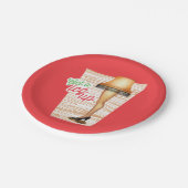 Assiettes En Carton Lampe d'histoire de Noël | Leg Up (Angle)