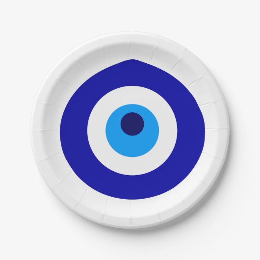 Assiettes En Carton L'amulette turque a appelé Nazar (Devant)