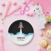 Assiettes En Carton Lancement de fusées dans l'Anniversaire de enfant (Fête)