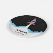 Assiettes En Carton Lancement de fusées dans l'Anniversaire de enfant (Angle)